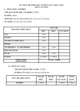 Đề kiểm tra 45 phút lần 2 (2012 -2013) lớp 11 cơ bản
